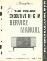 Fisher EXECUTIVE-4 - Service Manual 